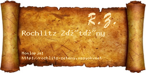 Rochlitz Zétény névjegykártya